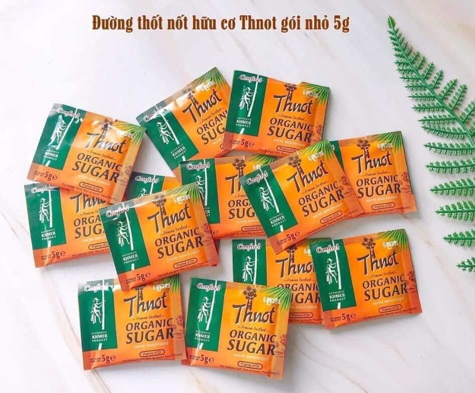 Đường thốt nốt hữu cơ Thnot gói nhỏ 5g