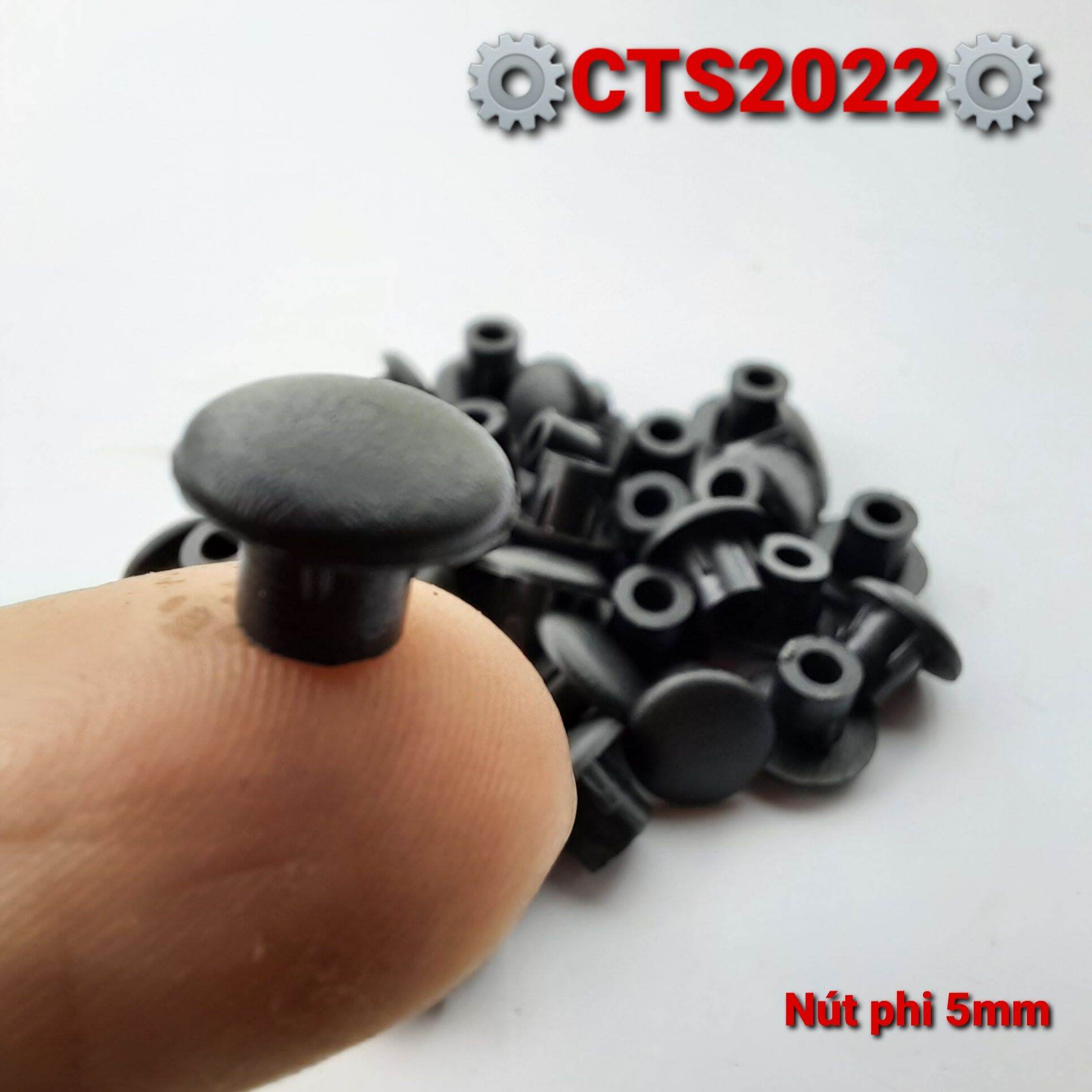 2 Nút nhựa bịt lỗ phi 5mm