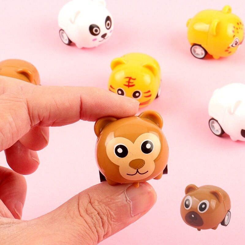 [QUÀ TẶNG] Đồ chơi xe thú chạy cót mini siêu kute
