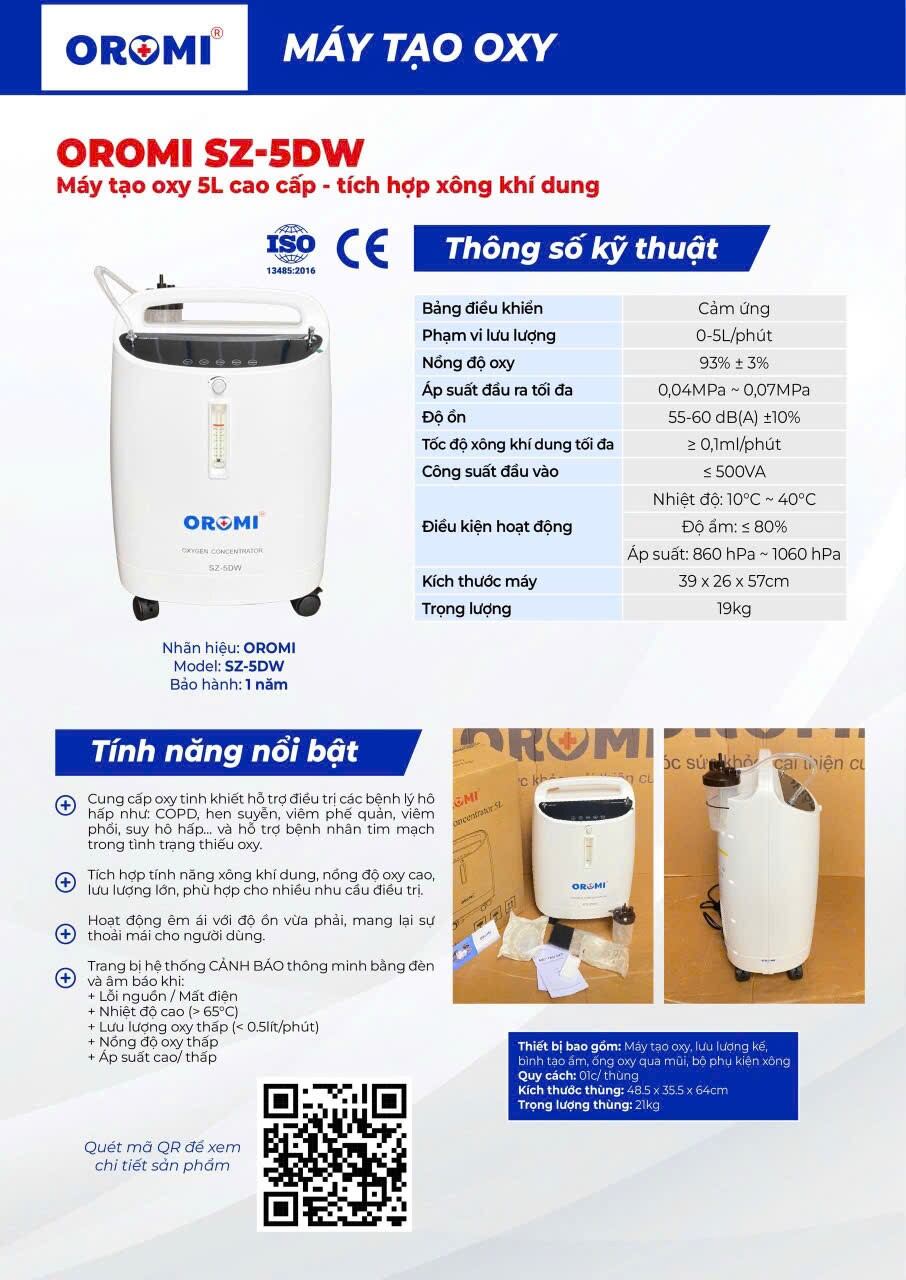 Oromi Sz-5Dw 5L Oxygen Generator with Touch Screen