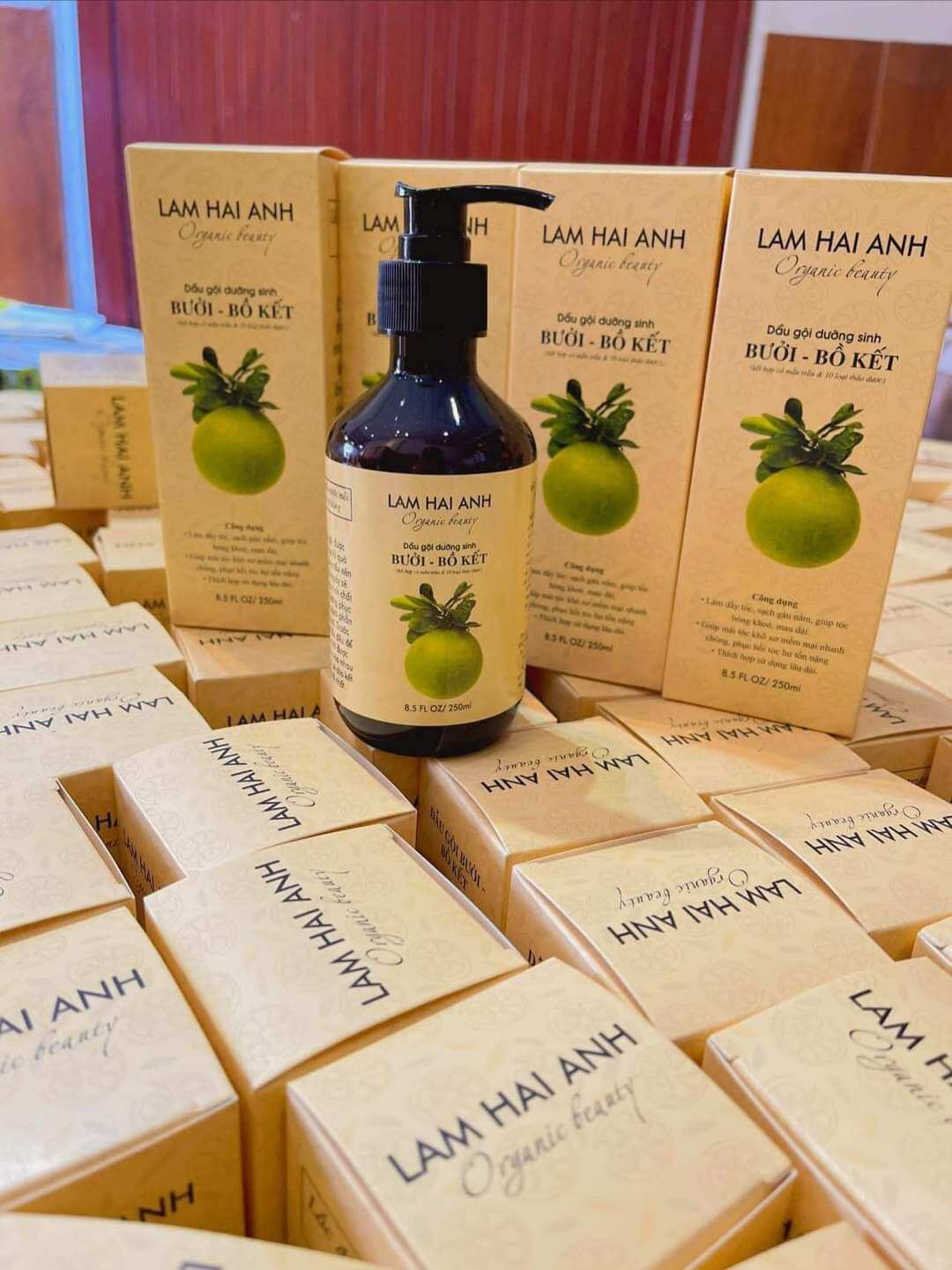 Dầu gội bưởi bồ kết Lâm Hải Anh