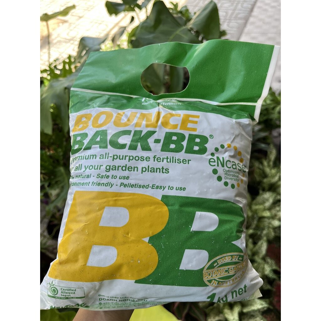 1kg phân cá hữu cơ úc  BB Bounce Back dạng viên đậm đặc.