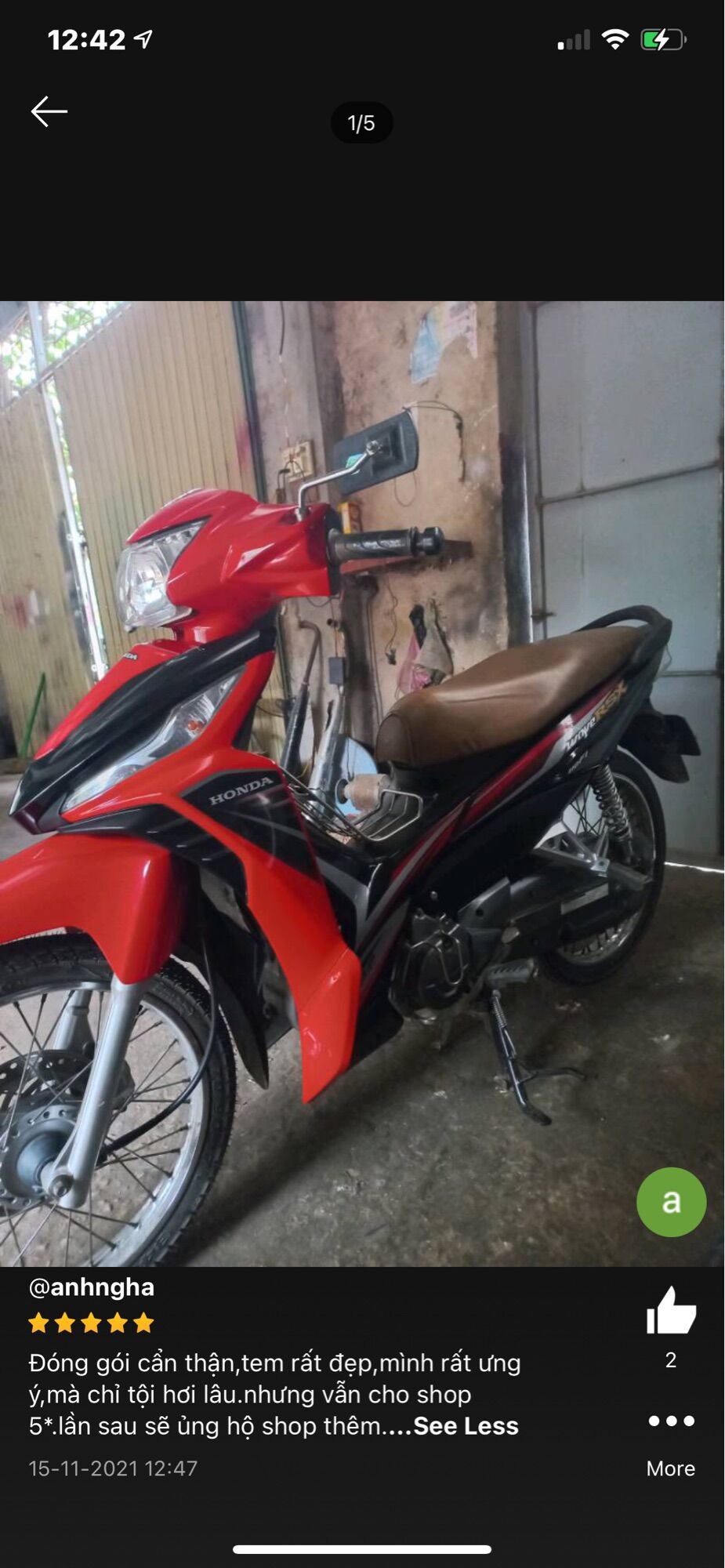 Bộ tem Wave Rsx 110 Fi màu đỏ 2014 hàng nhập Thái Lan