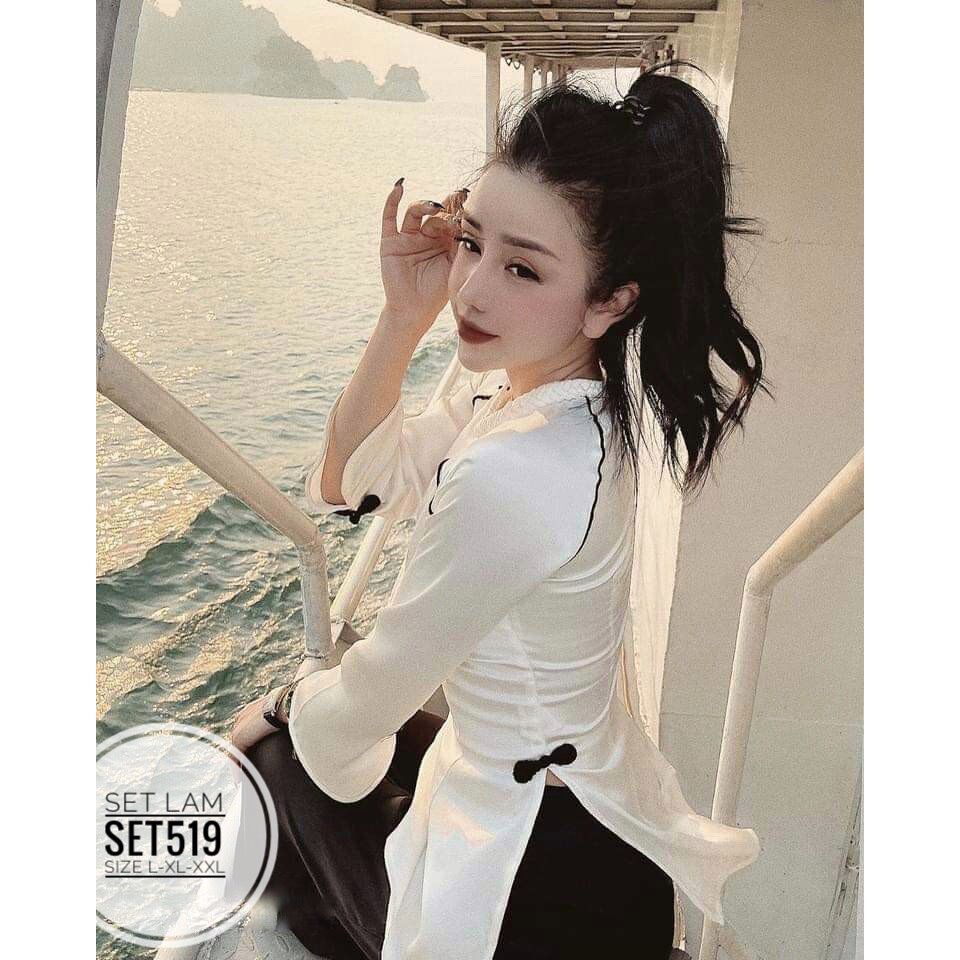 60-90kg Bigsize SET LAM VIỀN ĐÍNH NƠ SET519