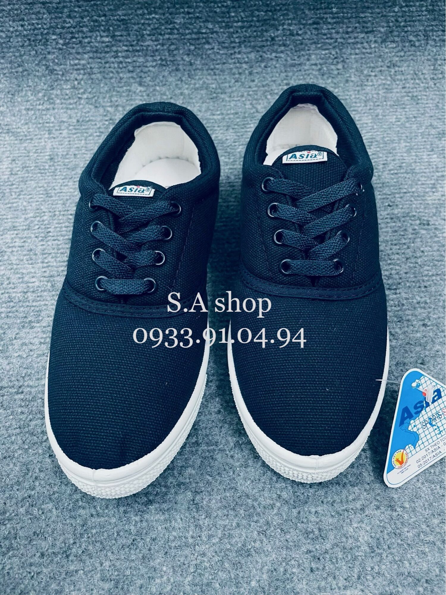 Giày thể thao Cột NỮ vải Xanh thể dục Asia