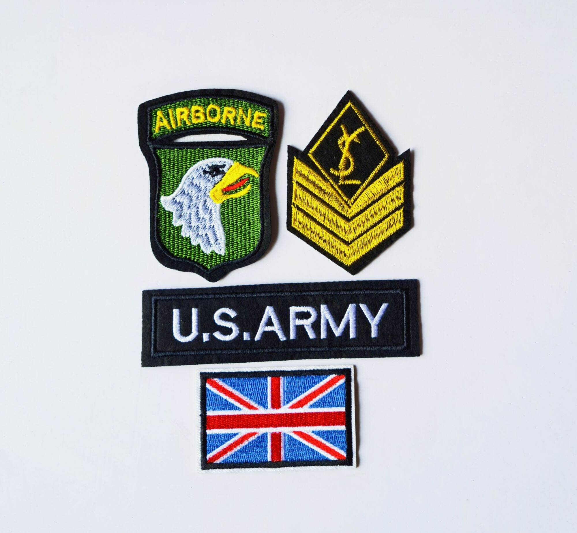 4 Miếng Sticker Thêu Ủi US ARMY MS752677