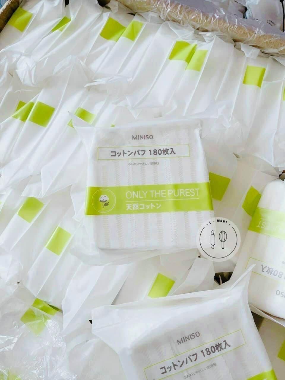 Bông tẩy trang Miniso 180 miếng