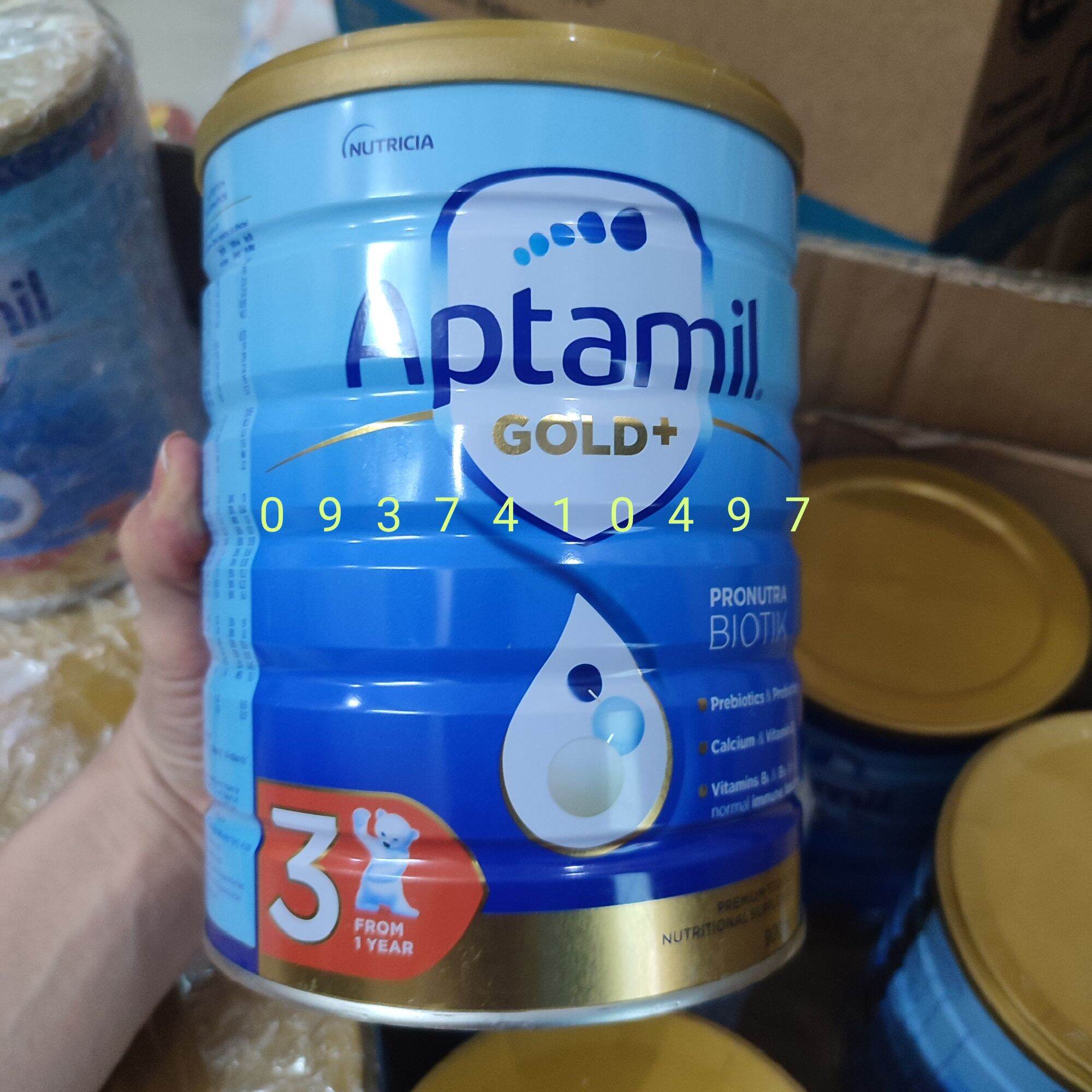 [HCM]MẪU MỚI-Aptamil gold ÚC số 3 4  900gram
