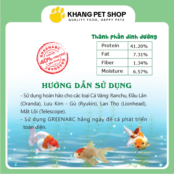 Thức ăn CÁ 3 ĐUÔI - Gold Fish