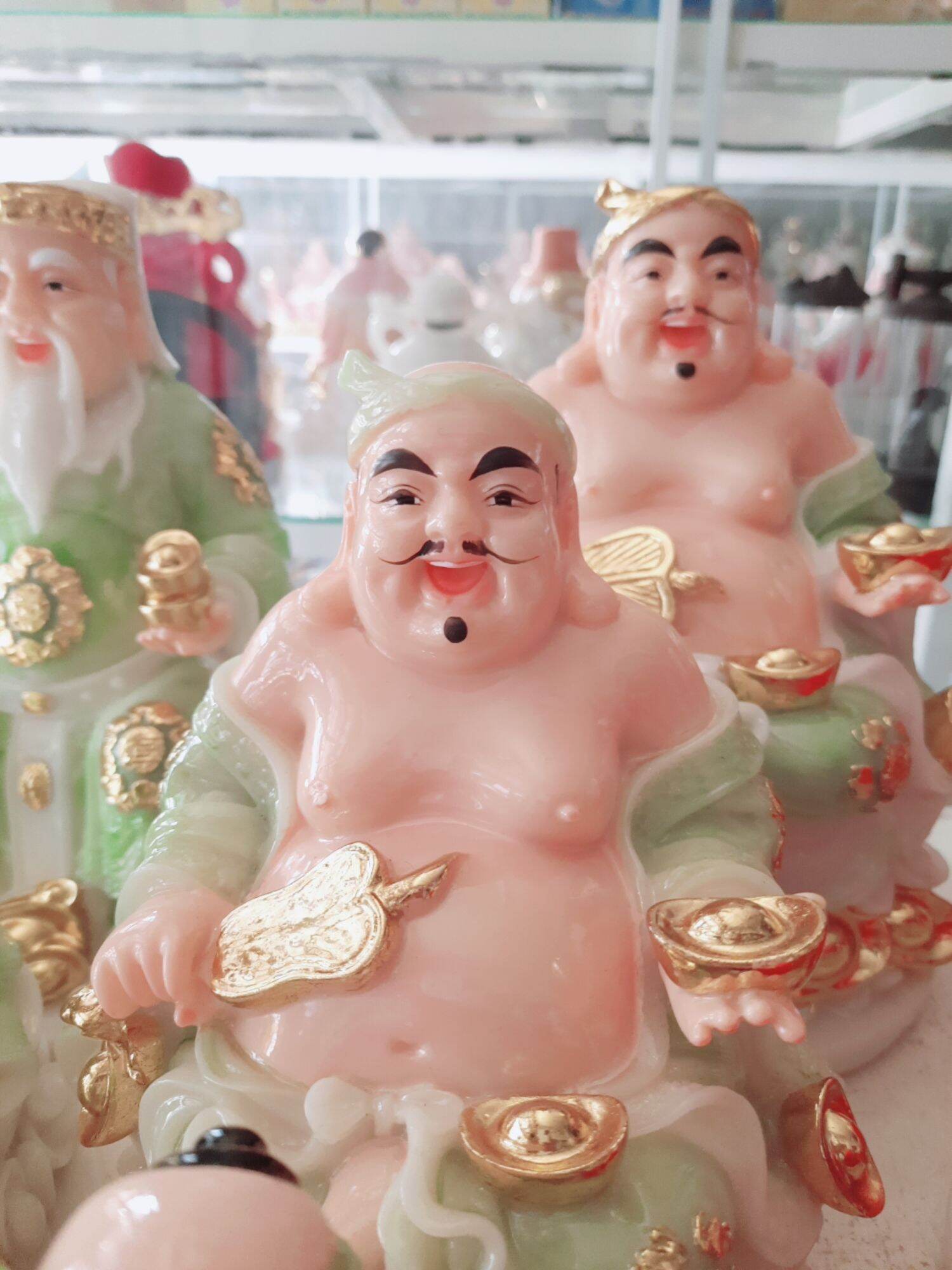 BỘ TƯỢNG ÔNG ĐỊA THẦN TÀI - CAO 15CM