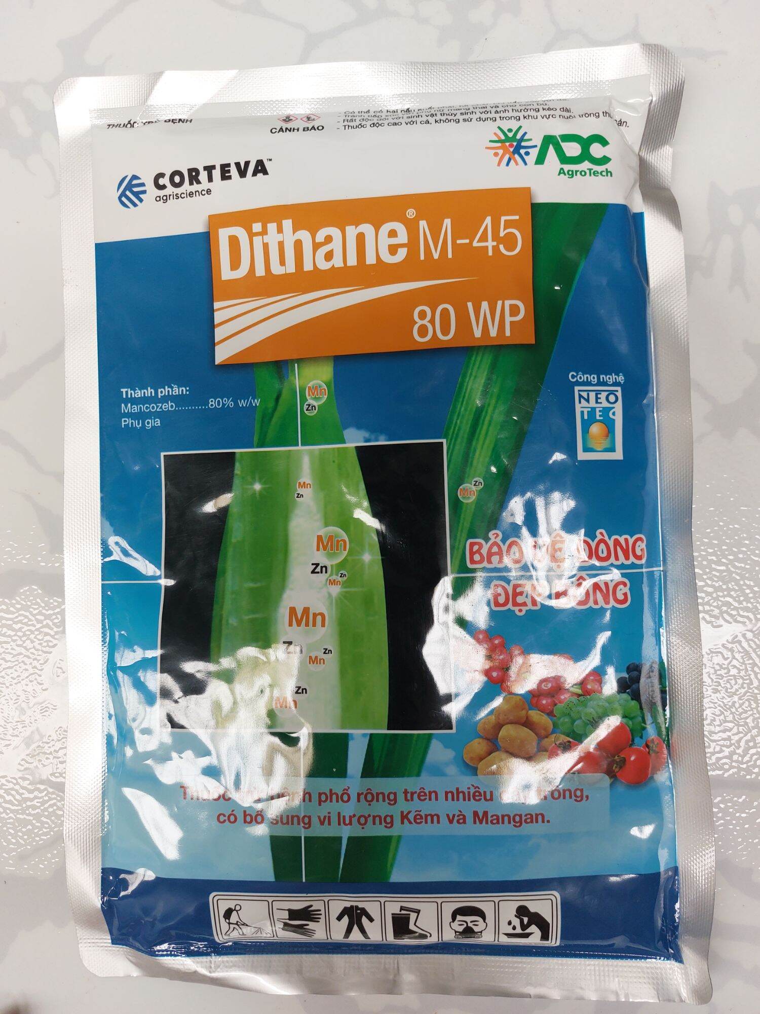 Thuốc trừ bệnh DITHANE-M45 80WP -Gói 250gram,bột xanh
