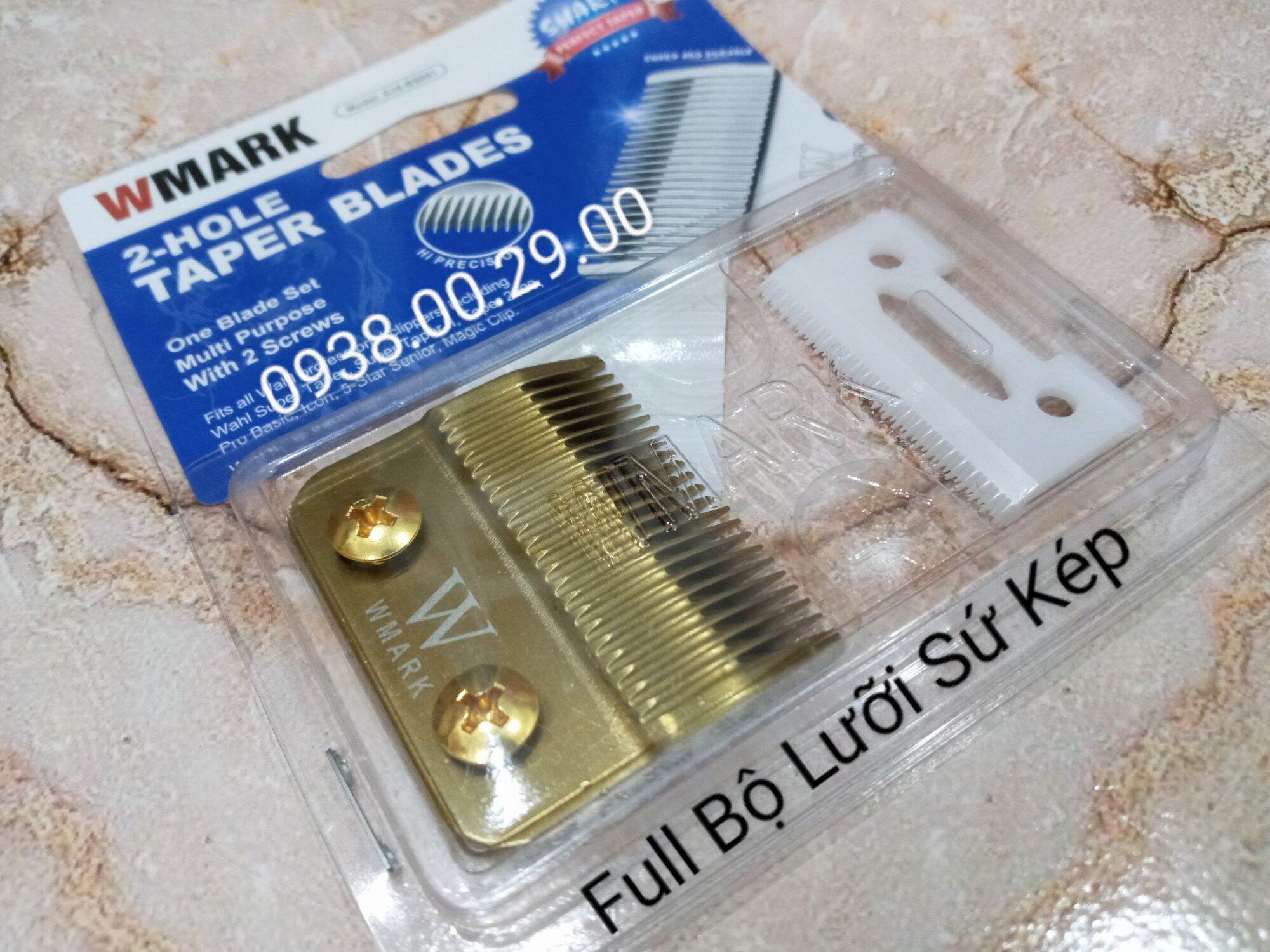 Lưỡi kép tông đơ cắt tóc kemei, jame. bộ lưỡi kép wmark gold cắt ngọt lắp cho tông đơ fade.
