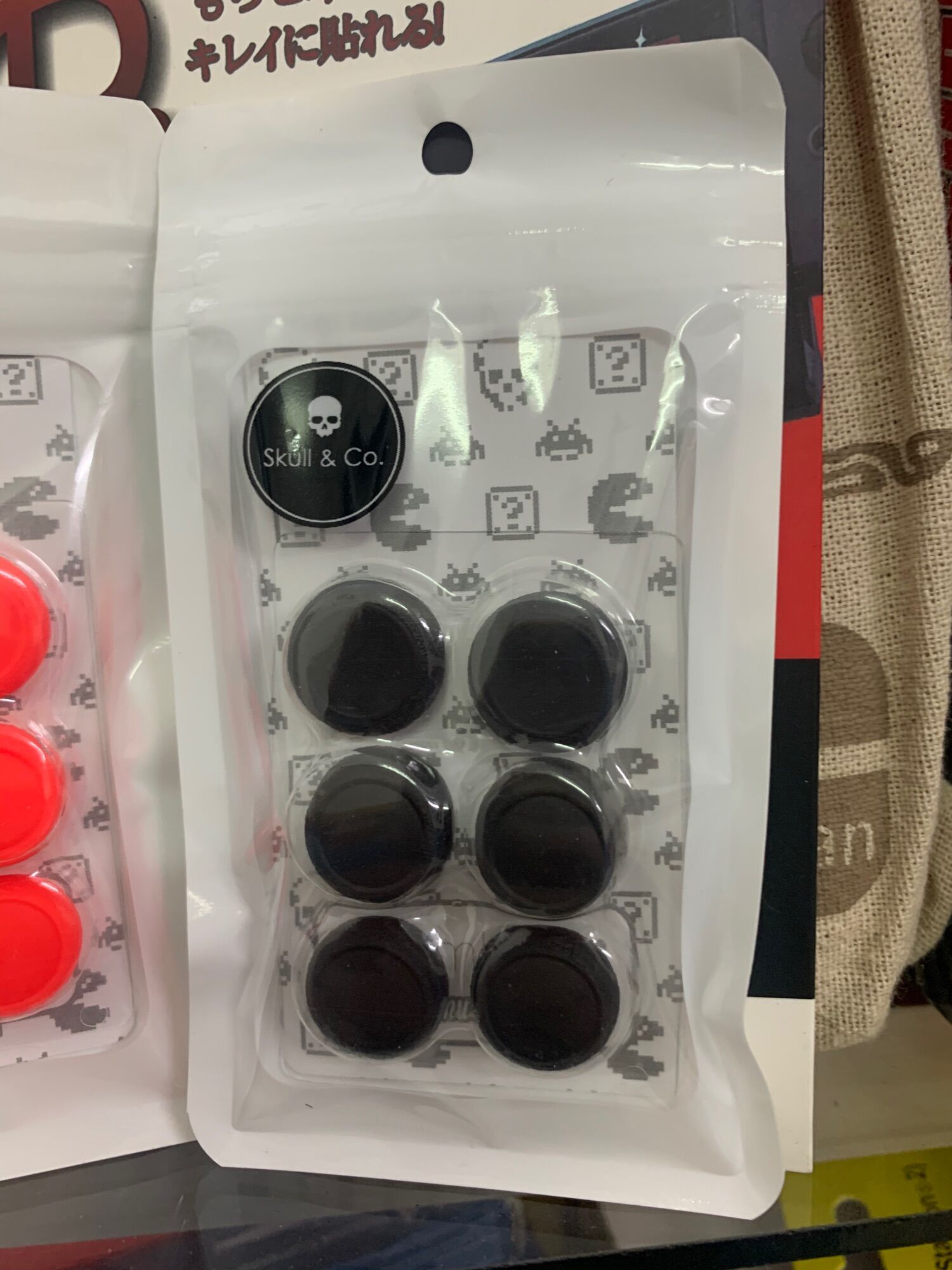Skull & co - bọc analog dành cho joy-con , dán nút Nintendo Switch