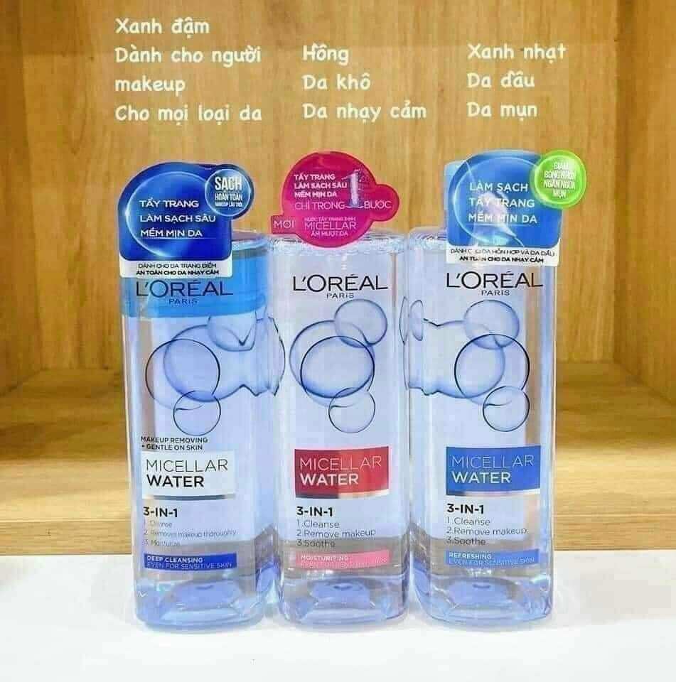 Nước Tẩy Trang 3in 1 loreal chuẩn hãng
