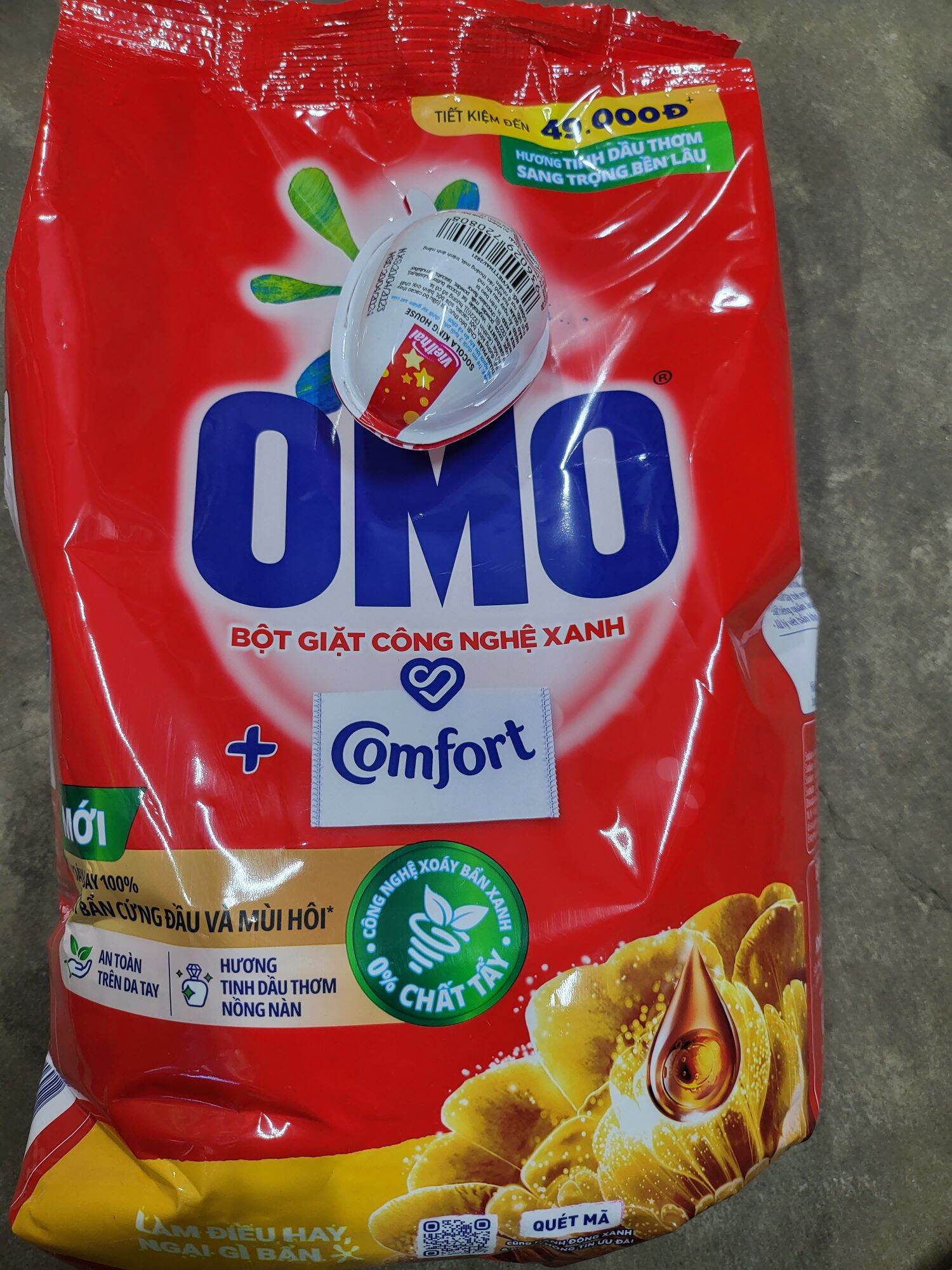 Bột giặt omo 2,6kg giặt tay