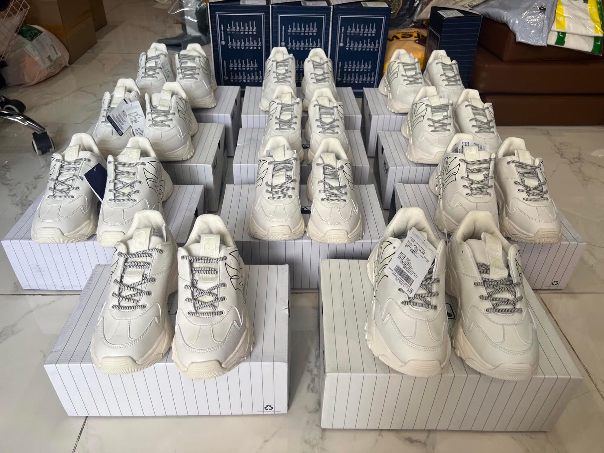 Giày MLB Chunky A Trắng ( 100% chính hãng )