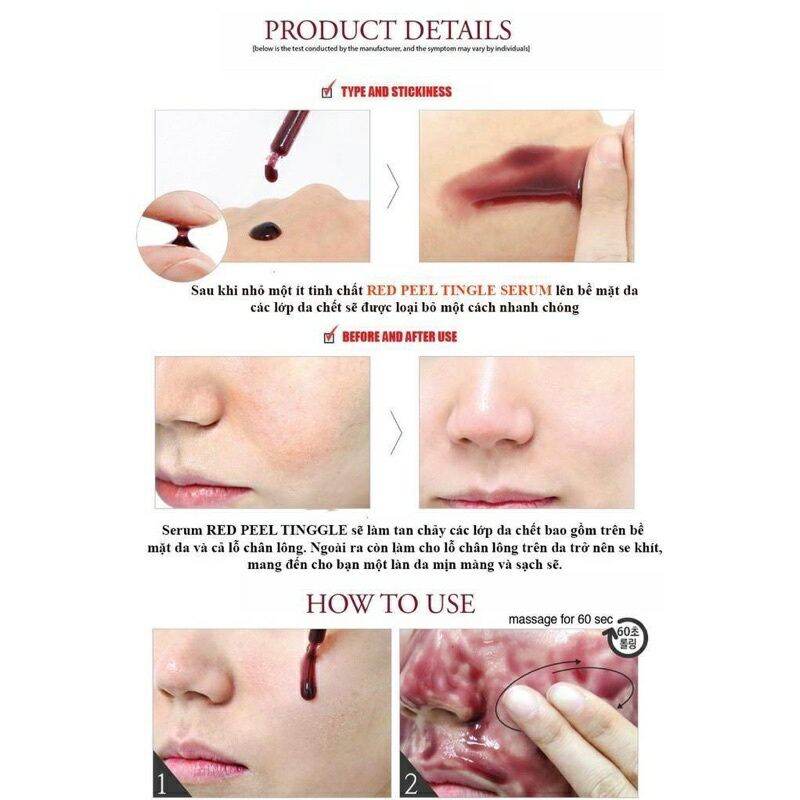 Gói dùng thử Red Peel Tingle Serum 2,5ml