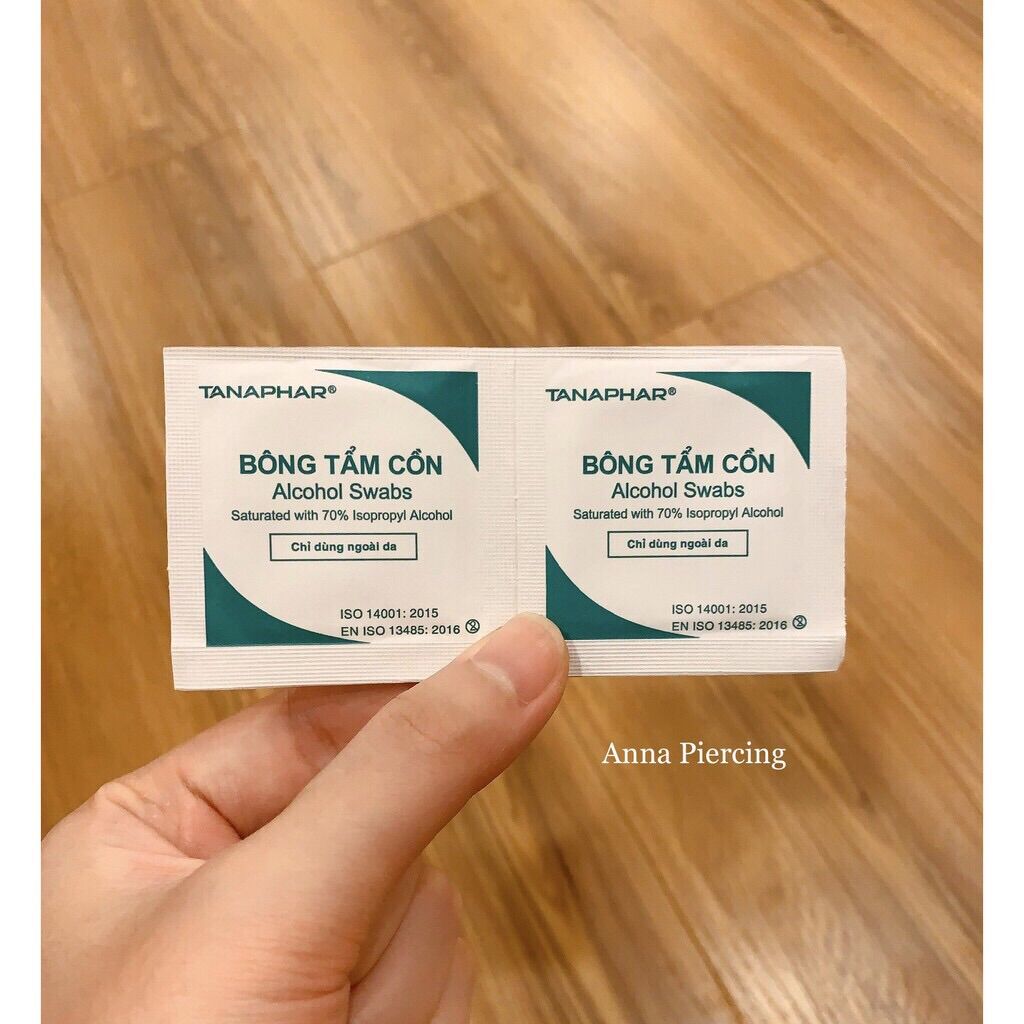 Bông tẩm cồn TANAPHAR 100 PCS