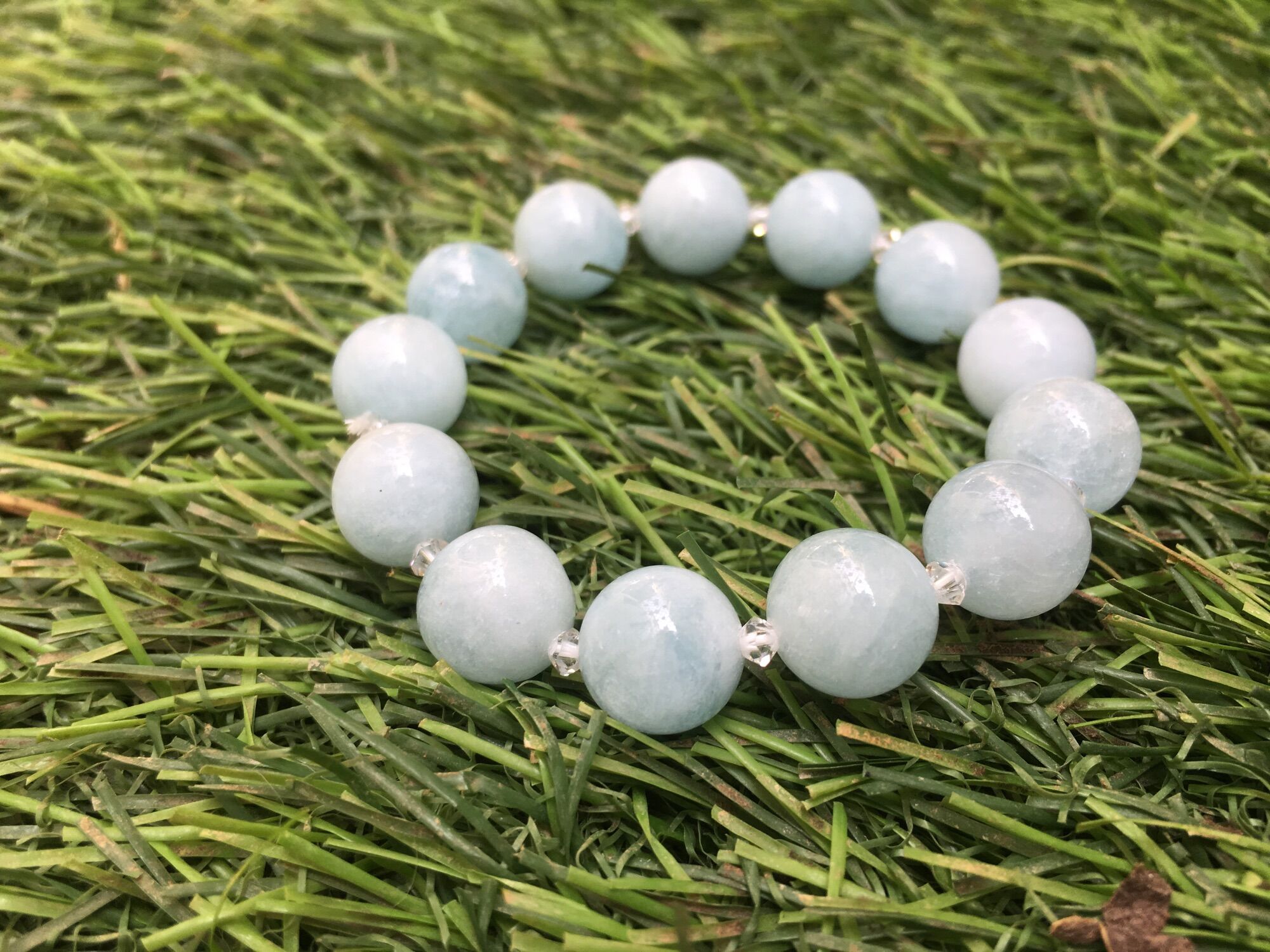 Vòng tay đá aquamarine