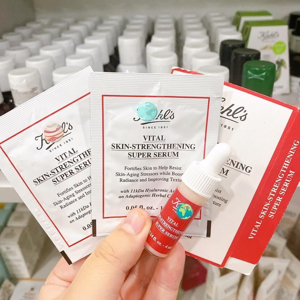 Sample Kiehls Serum Vital Skin - Strengthening Chống Lão Hoá Mạnh Dạng Gói Dùng Thử Chứa 15Ml Serum