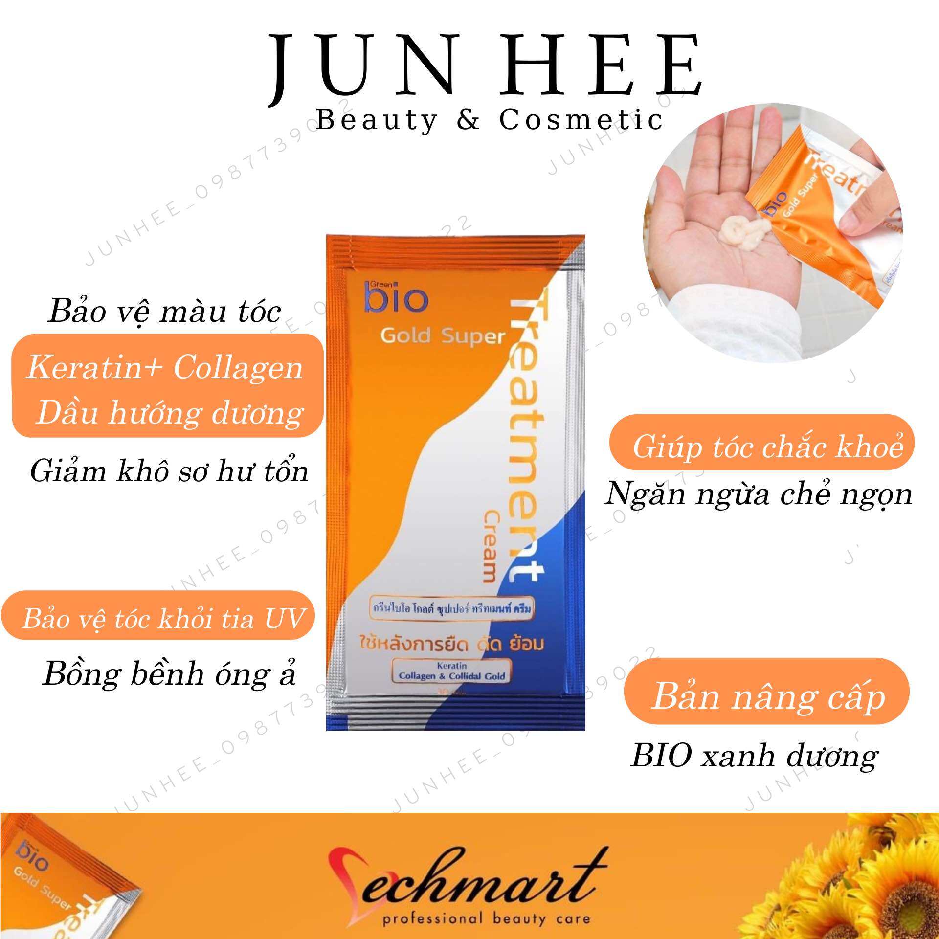 [ JUNHEE AUTH ] Kem ủ tóc Bio Treatment Thái Lan chính hãng 30ml