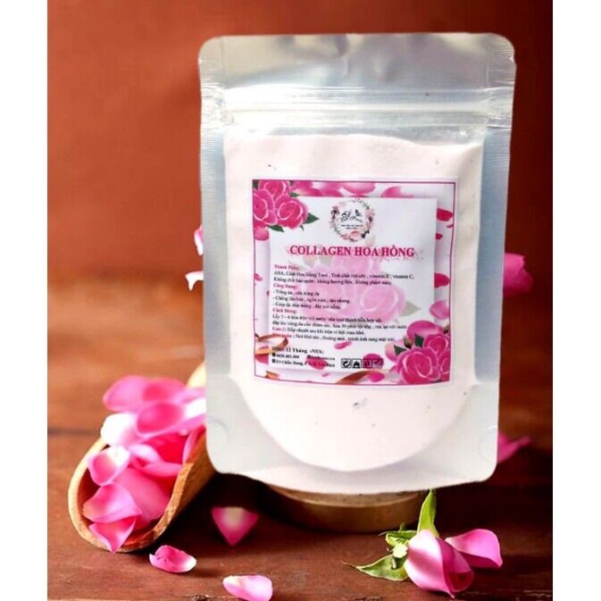 Mask dẽo collagen hoa hồng hand made