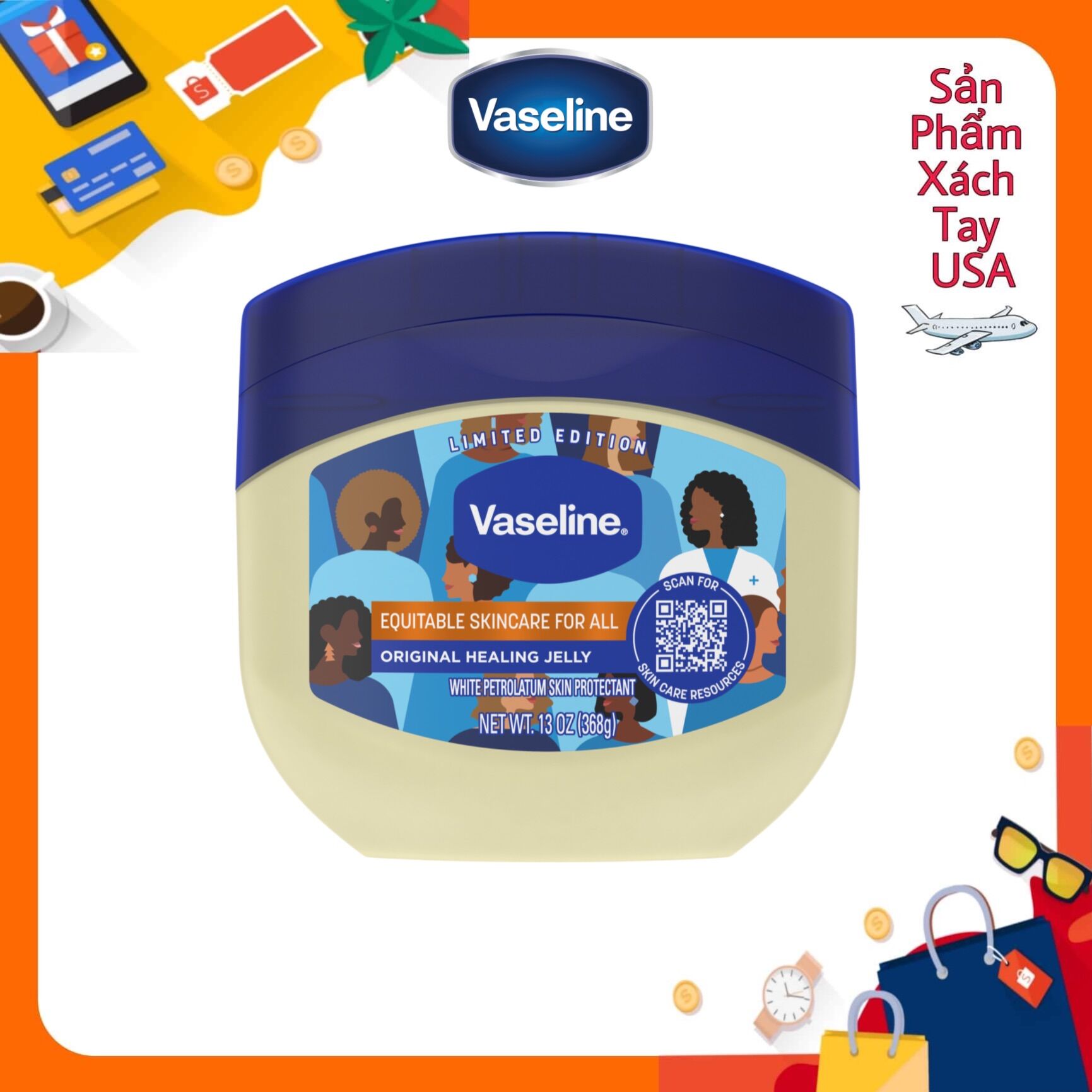 Sáp dưỡng ẩm đa công dụng vaseline® healing jelly original