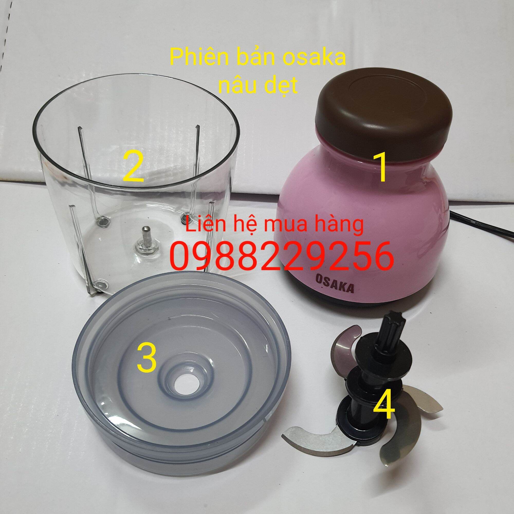 Phụ kiên cối máy xay osaka nắp nâu dẹt