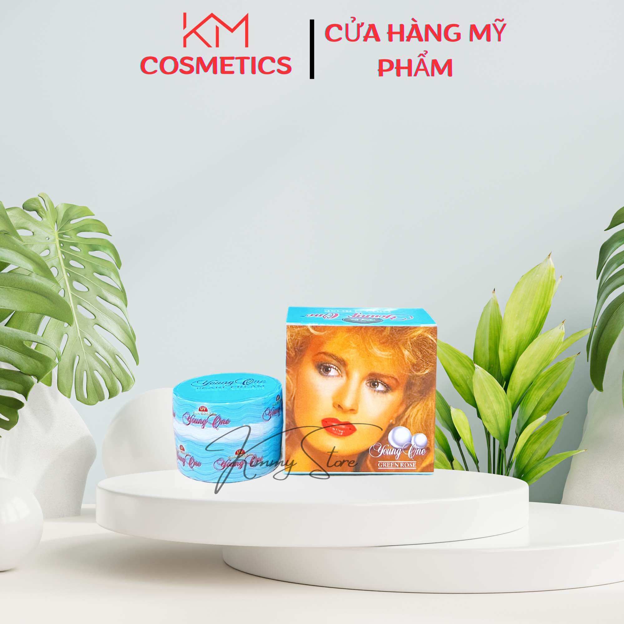 Kem dưỡng trắng da xù xanh Young One 4.5g
