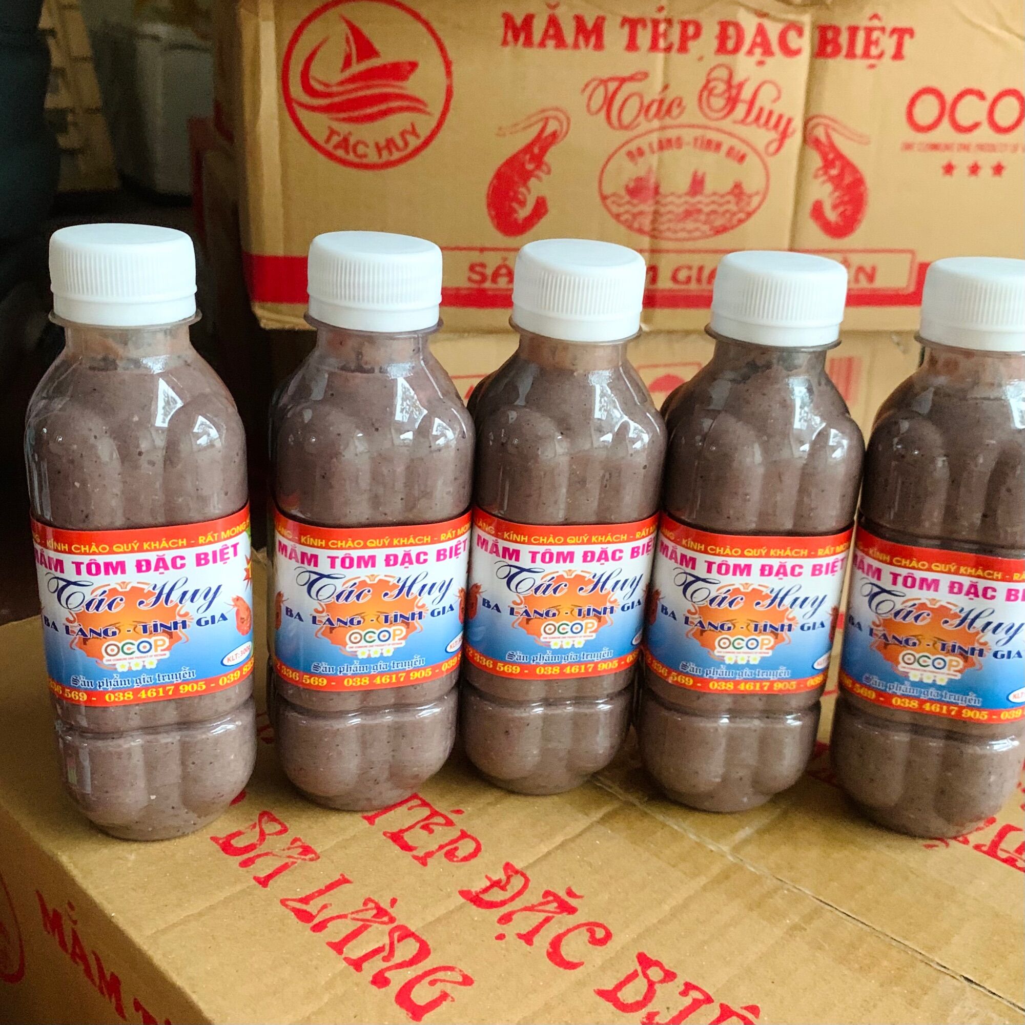 5 chai Mắm tôm Ba Làng Thanh Hoá loại ngon