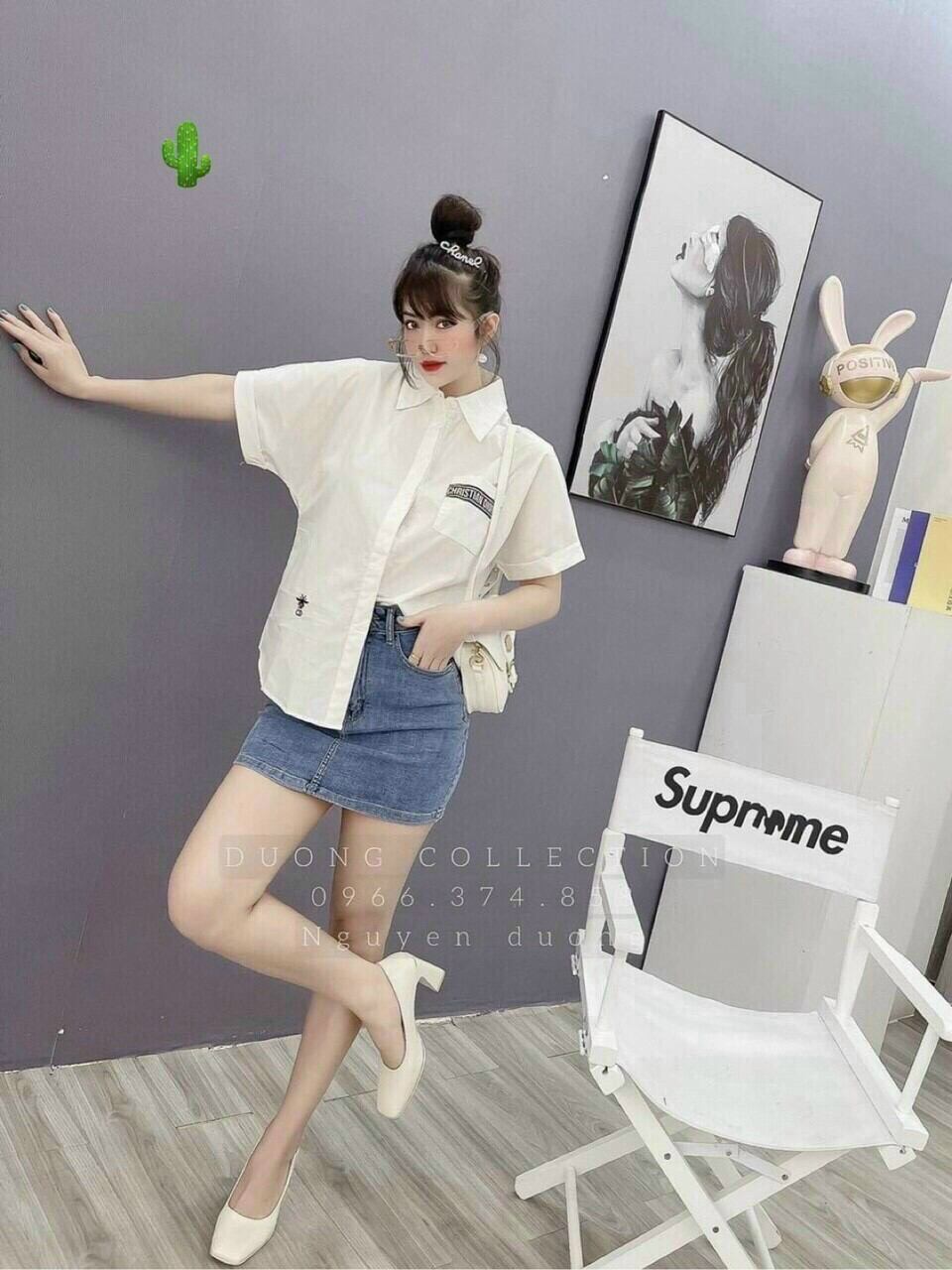 ÁO SƠ MI KIỂU LOGO THẺU FORM 52KG(PC)