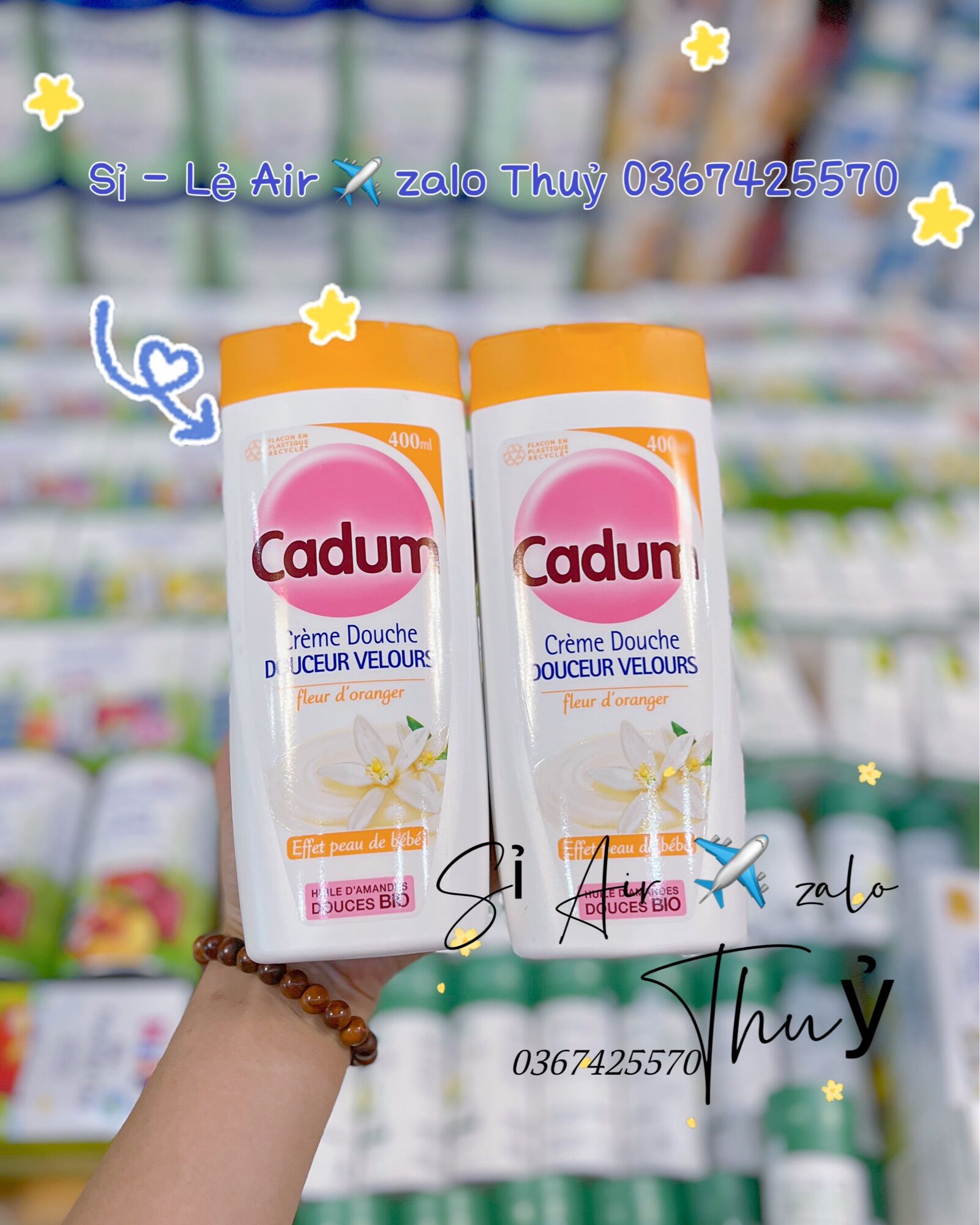 Sữa tắm Cadum Bio cho mẹ và bé 400ml ( Hàng săn sale Pháp)