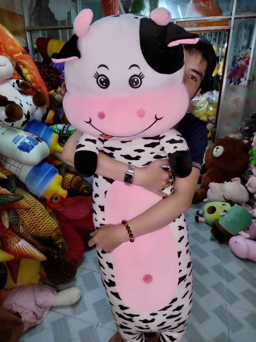Gấu Bông Bò Sữa Size Siêu To Khổng Lồ (Hàng cao cấp)