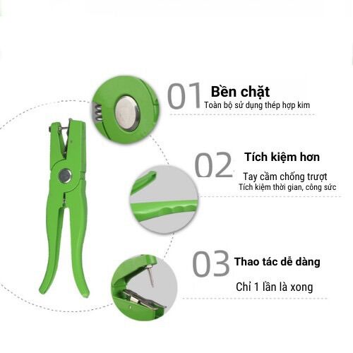 Kìm bấm thẻ tai dê bò heo cao cấp