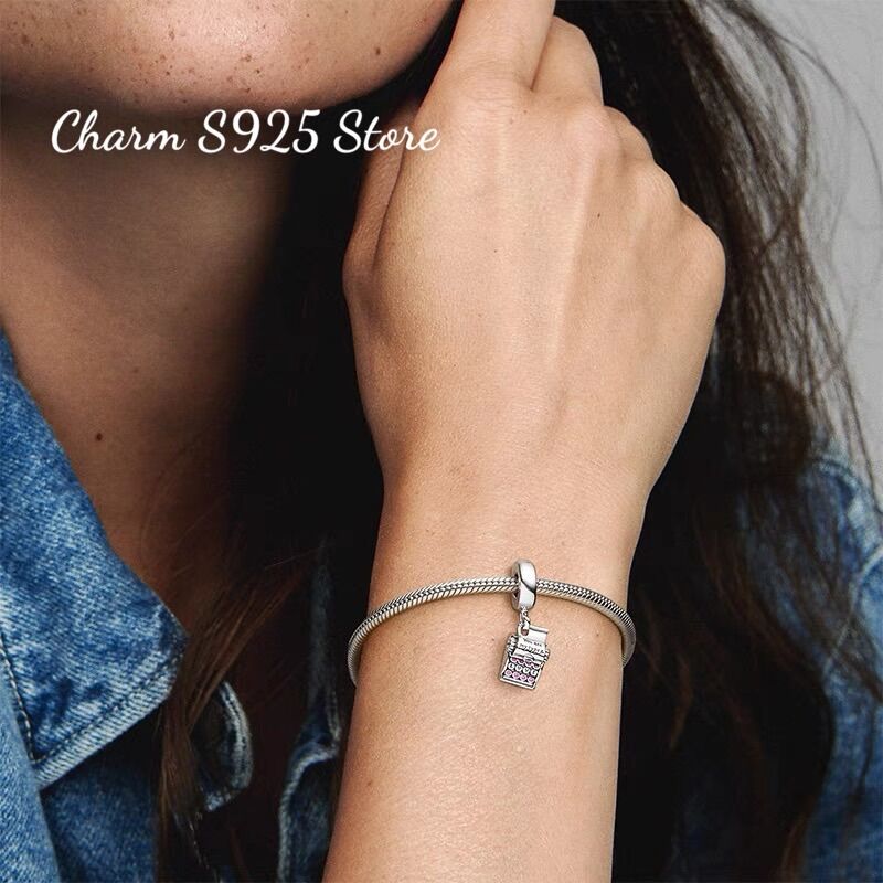 CHARM PAN ALE TREO CHIẾC MÁY ĐÁNH CHỮ BẠC S925