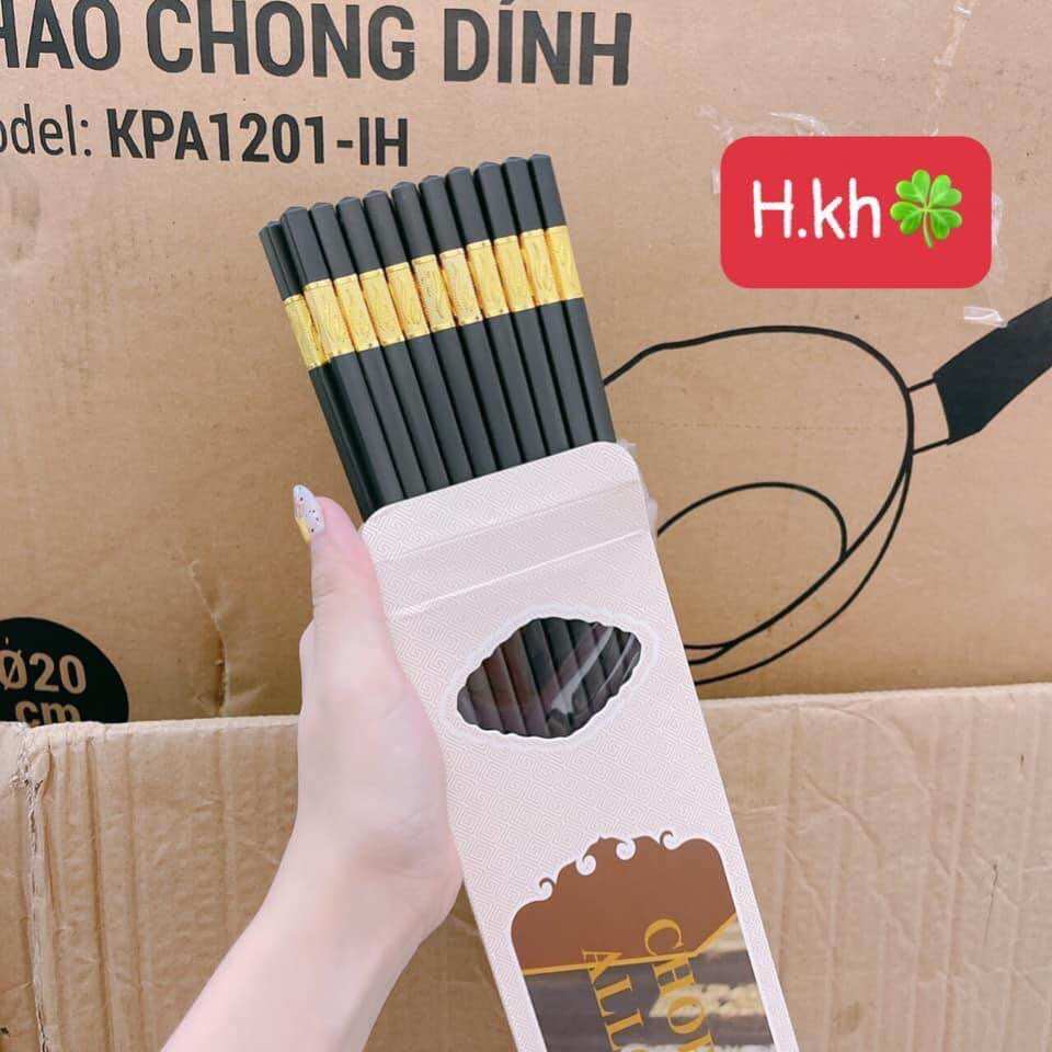 10 đôi đũa khảm vàng