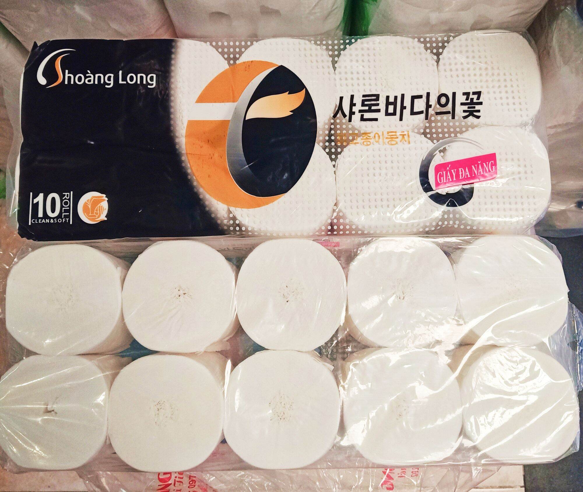(CHÍNH HÃNG) GIẤY HÀN QUỐC 10 CUỘN / LỐC MỊN- DAI- SACH- GIÁ 1 LỐC
