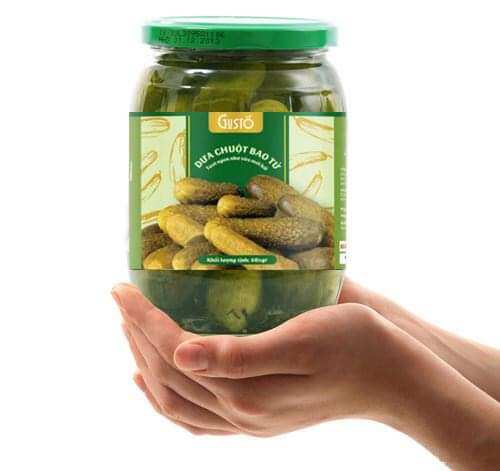 Dưa chuột bao tử gusto - hũ 720ml