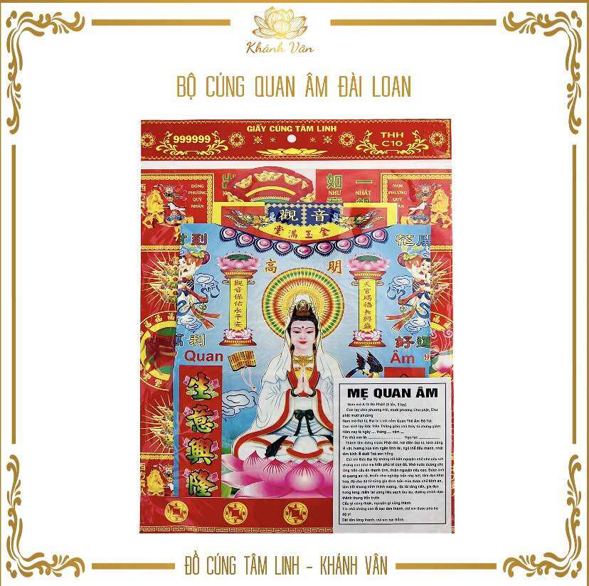Giấy Cúng Quan Âm - Cúng Bà