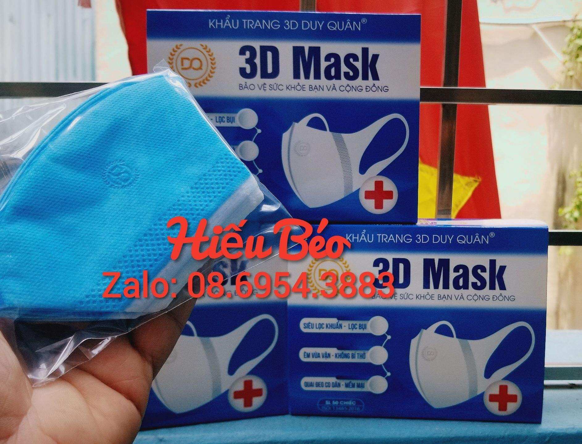 khẩu trang y tế 3d mask màu xanh công nghệ nhật hộp 50 cái công nghệ nhật