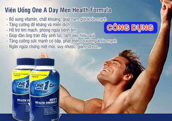 Viên uống Vitamin Tổng Hợp Cho Nam dưới 50 tuổi One A Day Men's Multivitamin Health Formula 300 viên của Mỹ