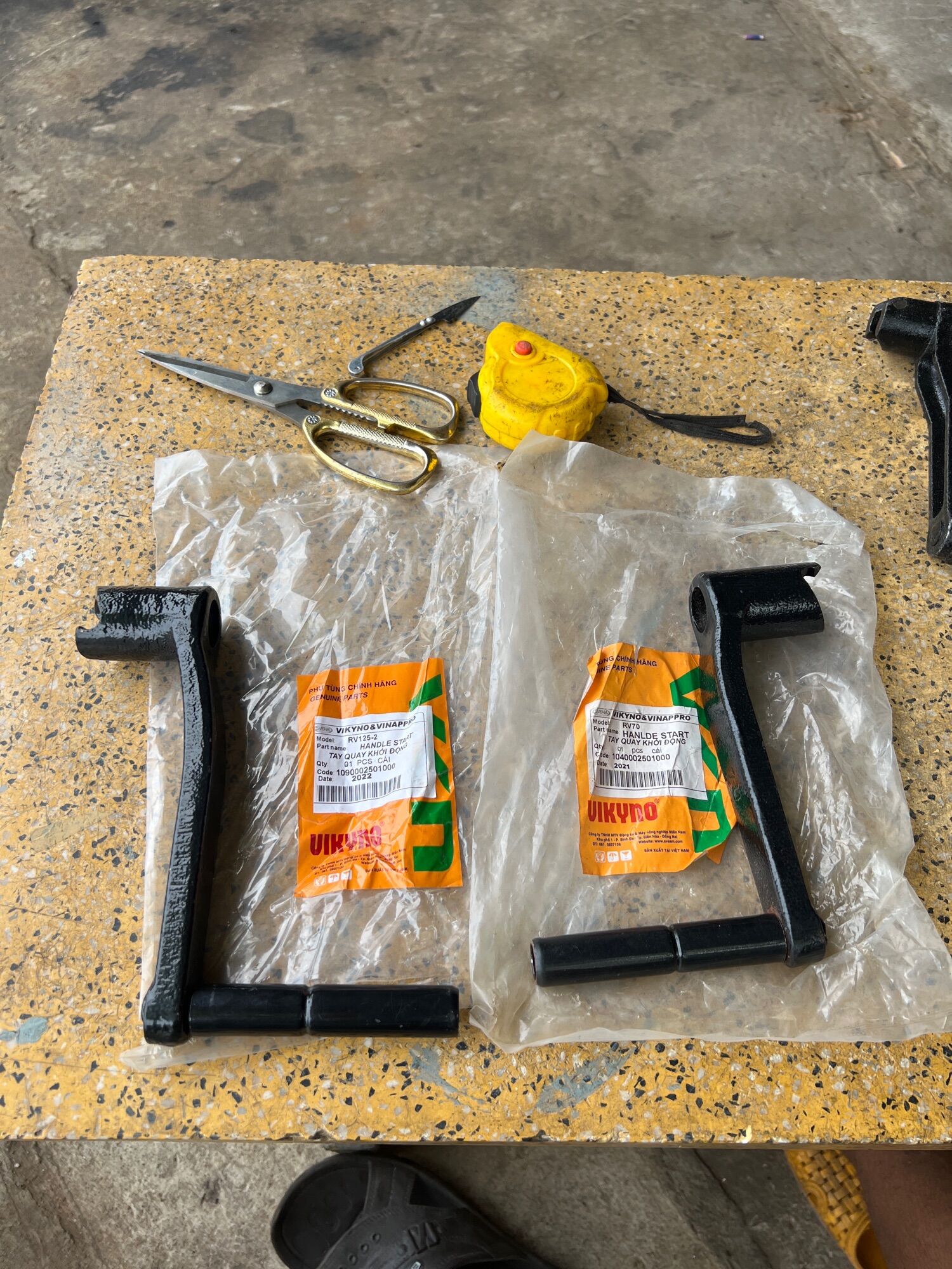 Tay quay khởi động máy rv125-2, rv70