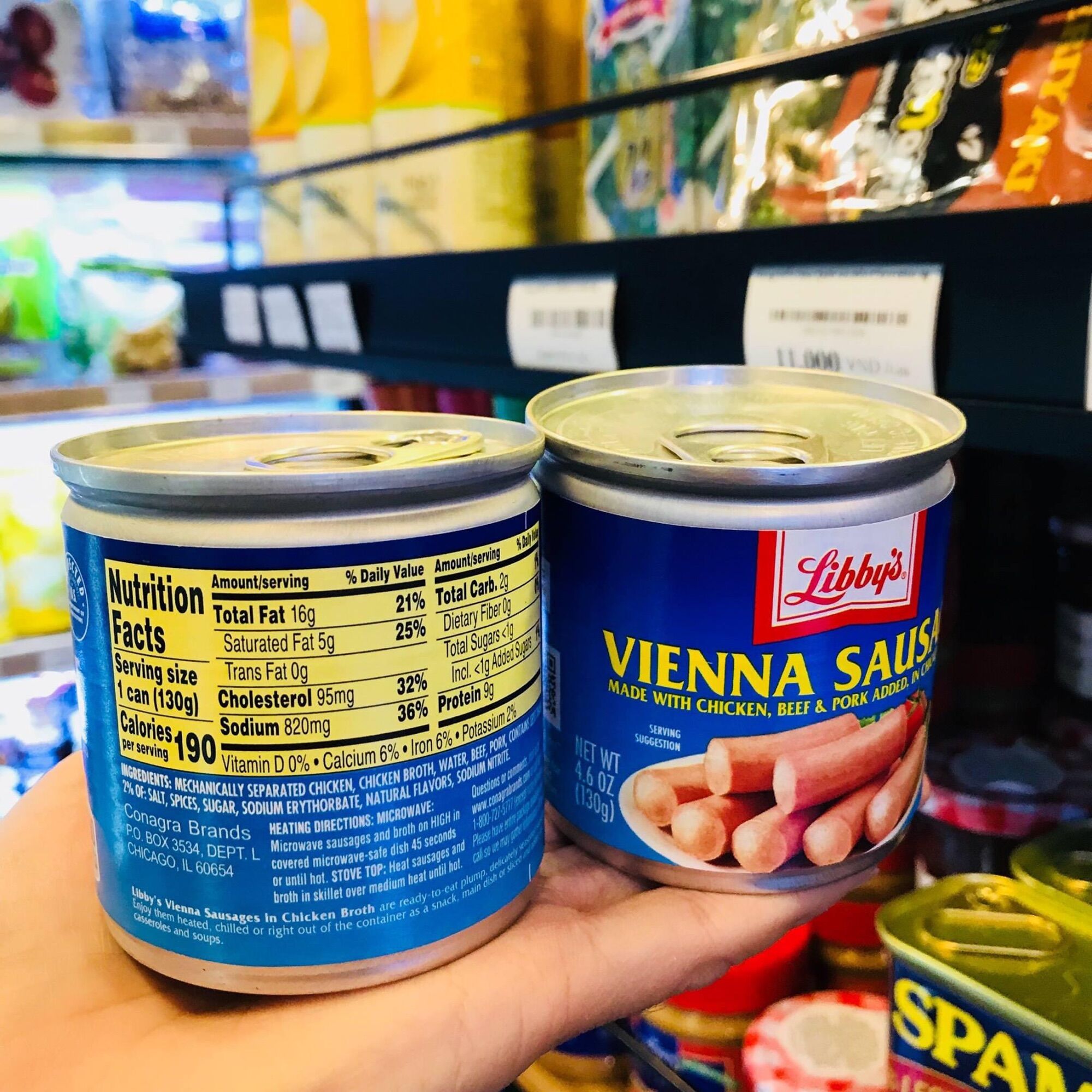 Xúc xích libby's mỹ hộp 130g