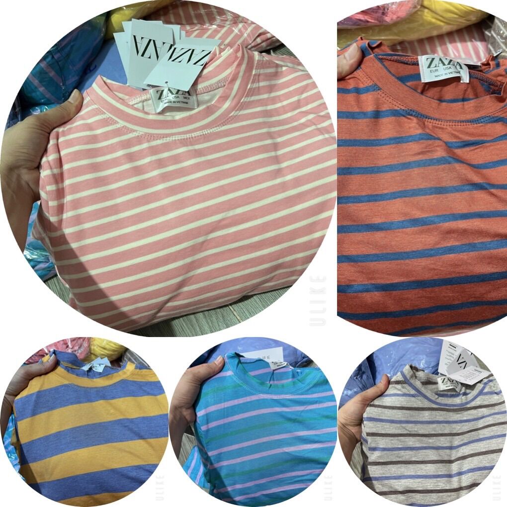 Combo 3 áo thun sọc cổ tròn tay dài