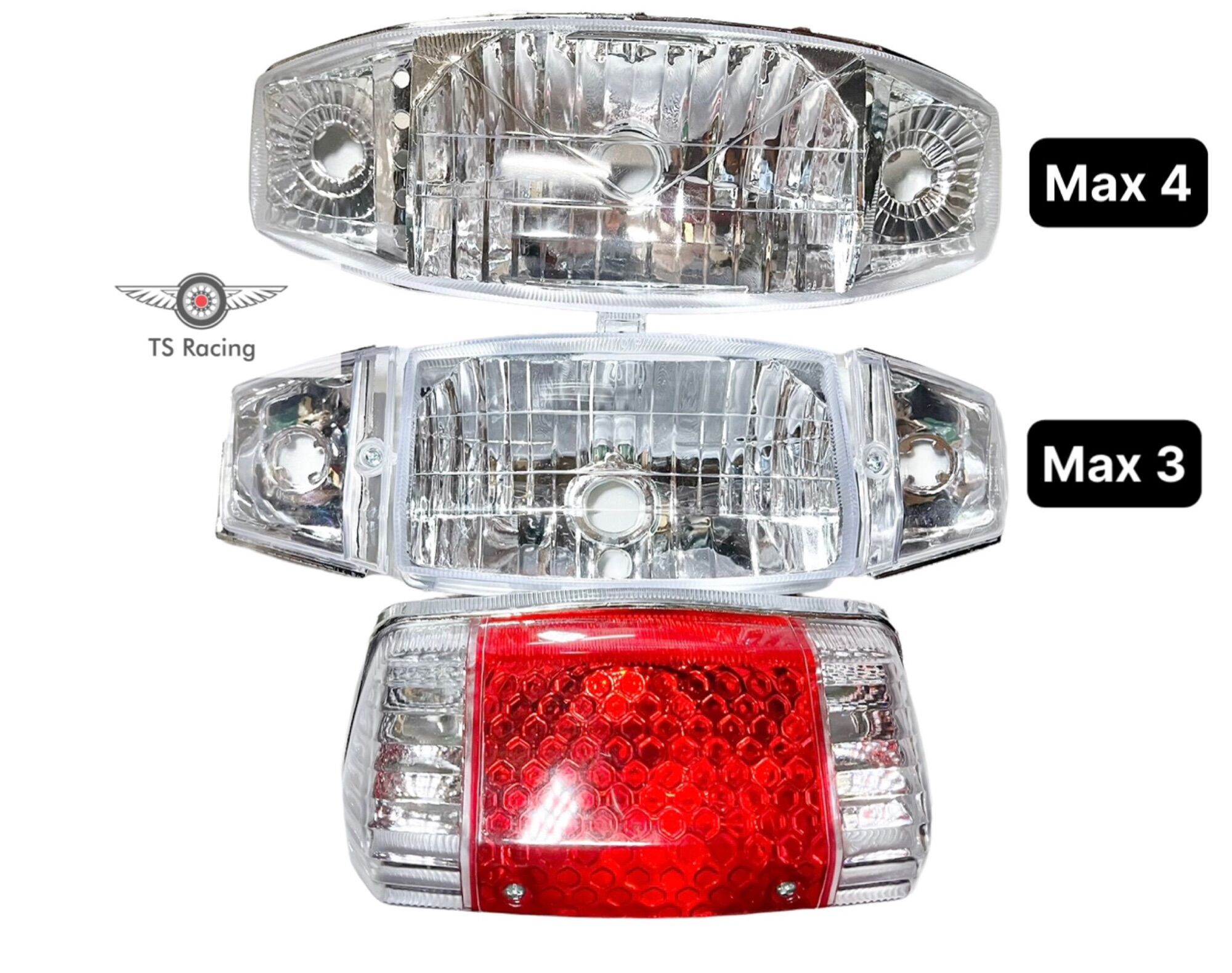 Combo chóa đèn đuôi đèn xi nhan max 3 - max 4