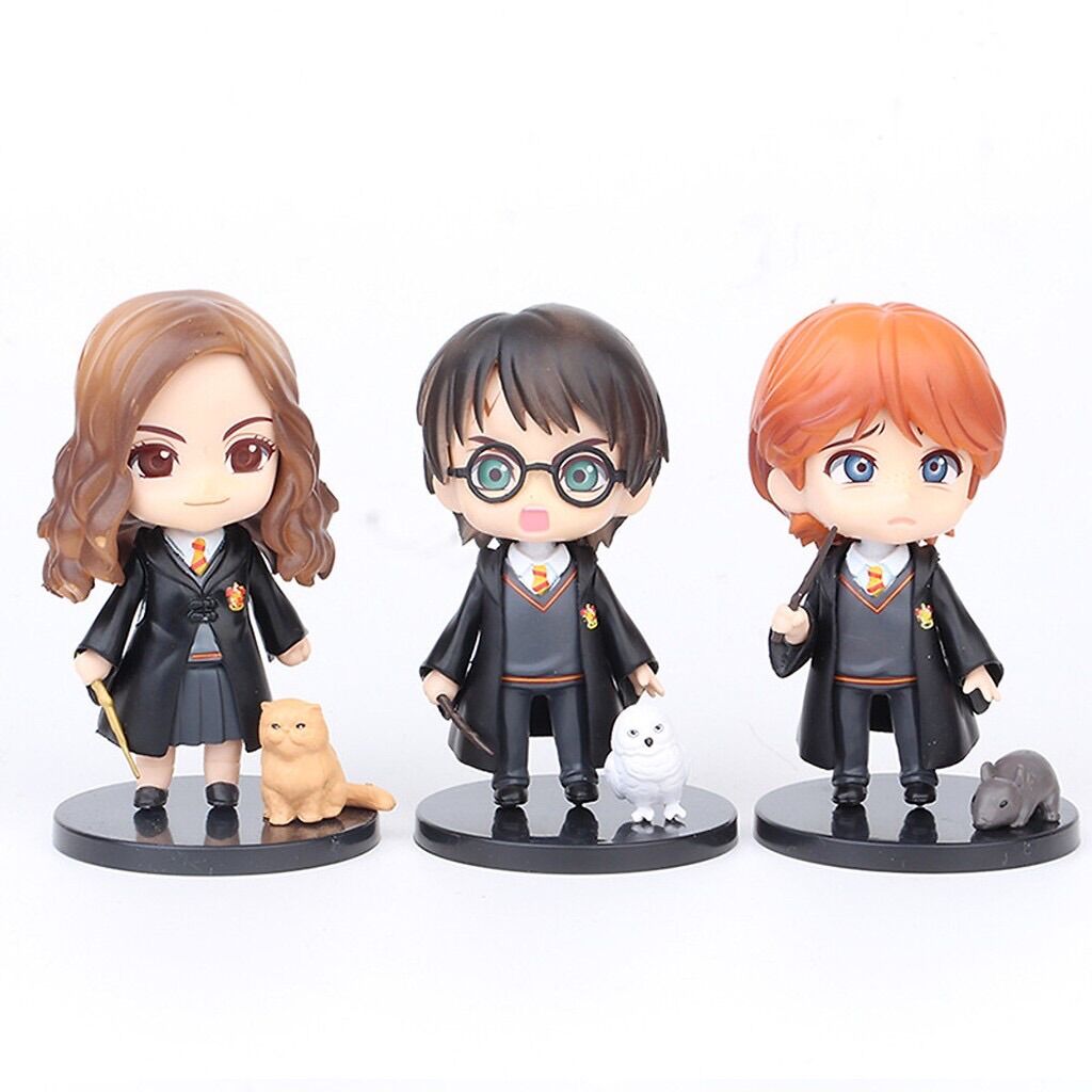 Combo 06 Mô Hình Nhân Vật Harry Potter - Cao 10Cm