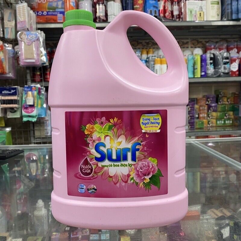Nước giặt Surf hương cỏ hoa diệu kỳ can 3.8kg