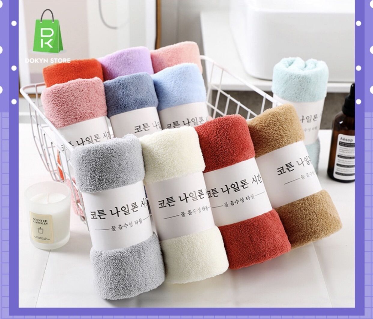 [💥GIÁ KỊCH SÀN💥] Khăn Mặt Hàn Quốc 50x30cm, khăn mặt lông cừu