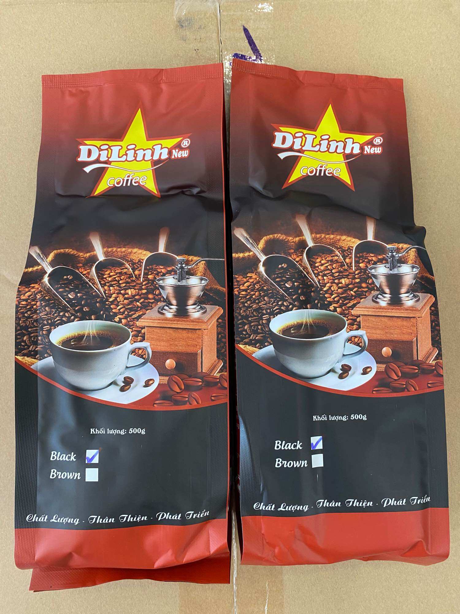 Cà phê di linh gói 500g