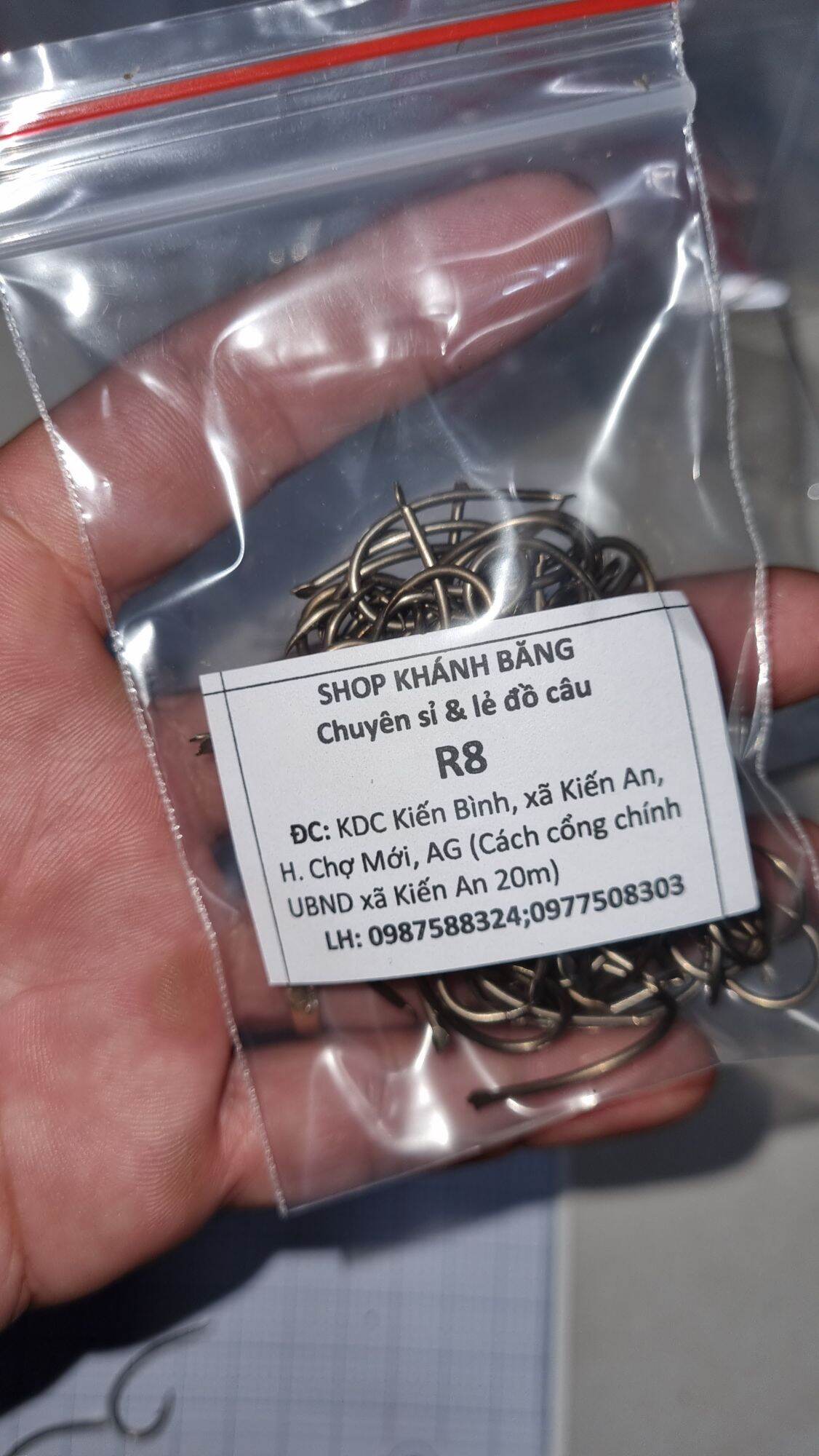 LƯỠI CÂU Ó CẮM ẾCH RẮN CÁ LÓC SỐ 8 THÉP